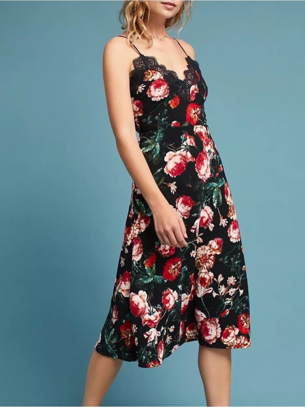 foxiedox Autumnal Slip Dress (Anthropologie NWOT)